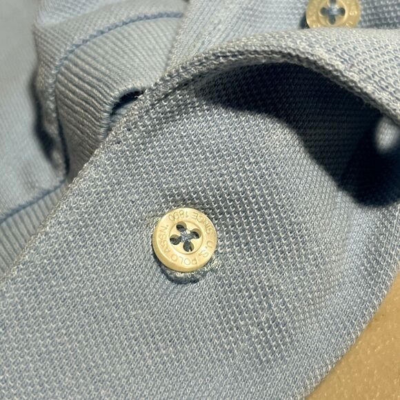 U.S. POLO Assn Shirt Mens Large Blue Pony Embroidered Rugby Business Casual - Picture 5 of 9